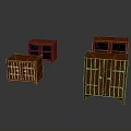 Wooden Furniture Storage Set With Cabinets Drawers And Glass Doors Design