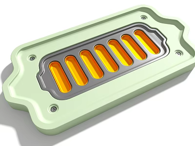 Industrial hard surface exhaust vent exhaust fan vent spare parts industrial equipment 3d model