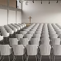 Quiet multi-function hall 3d model