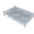 Sturdy Metal Mesh Frame Structure With Grid Design And Support Legs 3d model