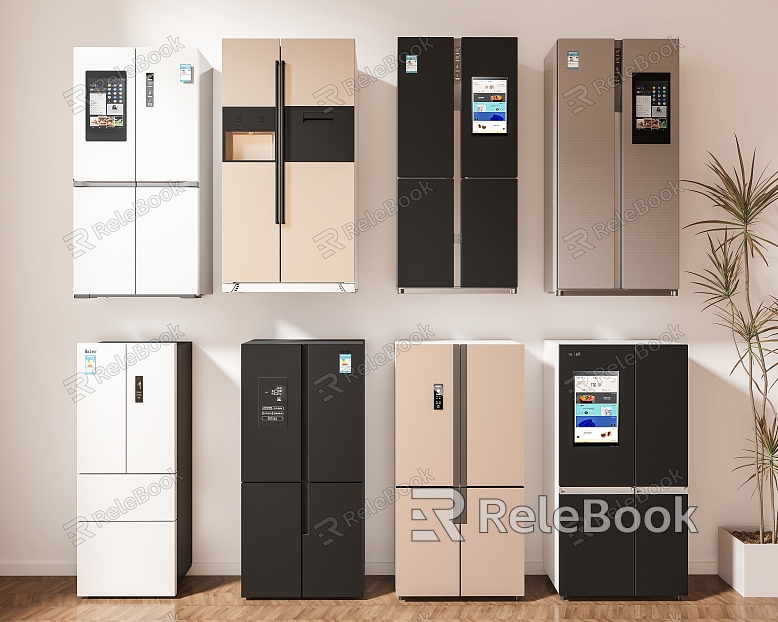 Modern Double Door Refrigerator Smart Refrigerator Vertical Refrigerator Freezer Cross Four Door Refrigerator Household Refrigerator model