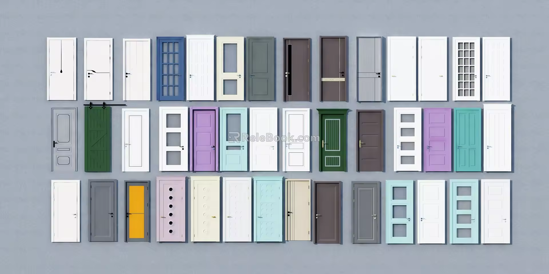 Nordic suit door 3d model