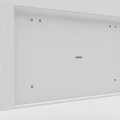 Simple Modern White Ceiling Design Featuring Smooth Surface Embedded Vent And Screw Holes