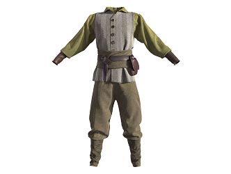 European Medieval Clothes 3d model