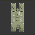 3D Green Military Tank Model With Turret Cannon Tracks And Detailed Exterior Design