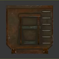 Rusty Metal Waste Handling Container For Household Services With Contact Info