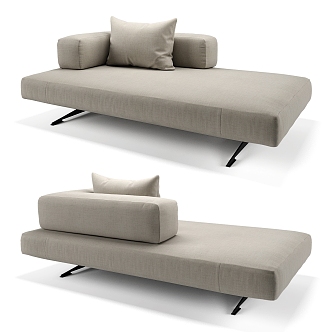 chaise longues chaise longues double sofa 3d model