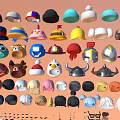 Assorted Hats Collection Featuring Multiple Styles Designs And Colors For All