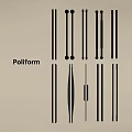 Poliform Modern Cabinet Handles With Various Stylish Designs And Metal Finishes