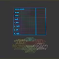 Modern Transparent Electronic Display Screen With Hexagonal Base And Blue Border