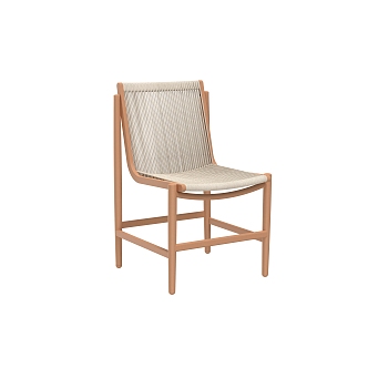 Dining Chair Outdoor Courtyard Garden Dining Chair Leisure Chair 3d model