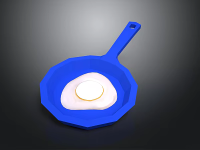 Egg Food Design Color Art Food Drink Realistic 3d model