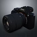 Sony Alpha Professional Digital Camera With Black Lens And High Quality Body
