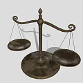 Traditional Metal Balance Scale Commercial Equipment with Sturdy Base for Weighing Measurement