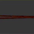 Red Wood Plant Derived Long Strip Natural Decorative Wooden Piece With Smooth Surface