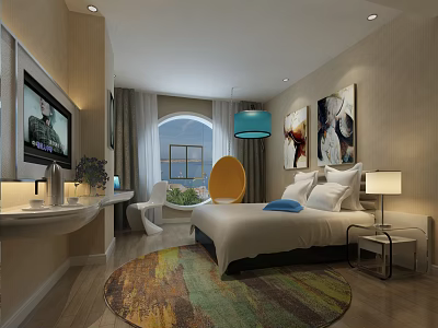 Hotel Rooms Modern Rooms 3d model Hotel Rooms Modern Rooms 3d model