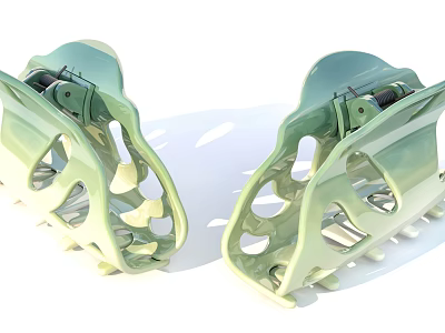 Durable Green Mechanical Clamps With Hole Structure And Practical Design Tools 3d model