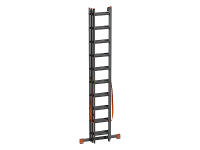 Black Ladder With Orange Bottom Parts And Red Lines On The Side 3d model Black Ladder With Orange Bottom Parts And Red Lines On The Side 3d model