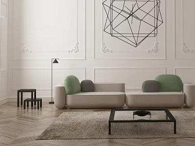 Modern Multiplayer Sofa Sofa Combination 3d model Modern Multiplayer Sofa Sofa Combination 3d model