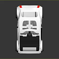 Futuristic 3D Concept Car With Transparent Roof And Silver Sleek Body Design