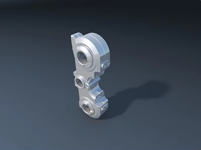 Smart Machine Industrial Metal Component With Precision Holes And Mechanical Structure 3d model