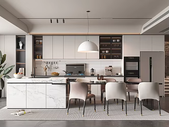 Modern Restaurant Home Restaurant 3d model