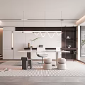 Modern Poliform Study 3d model