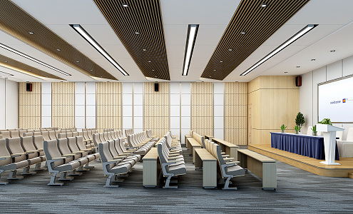 Modern Conference Hall Report Hall 3d model