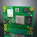 Detailed Green Circuit Board With Electronic Components QR Code CE Certification And Solder Points