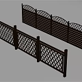 Black Metal Railings With Lattice Design And Arched Top For Outdoor Use