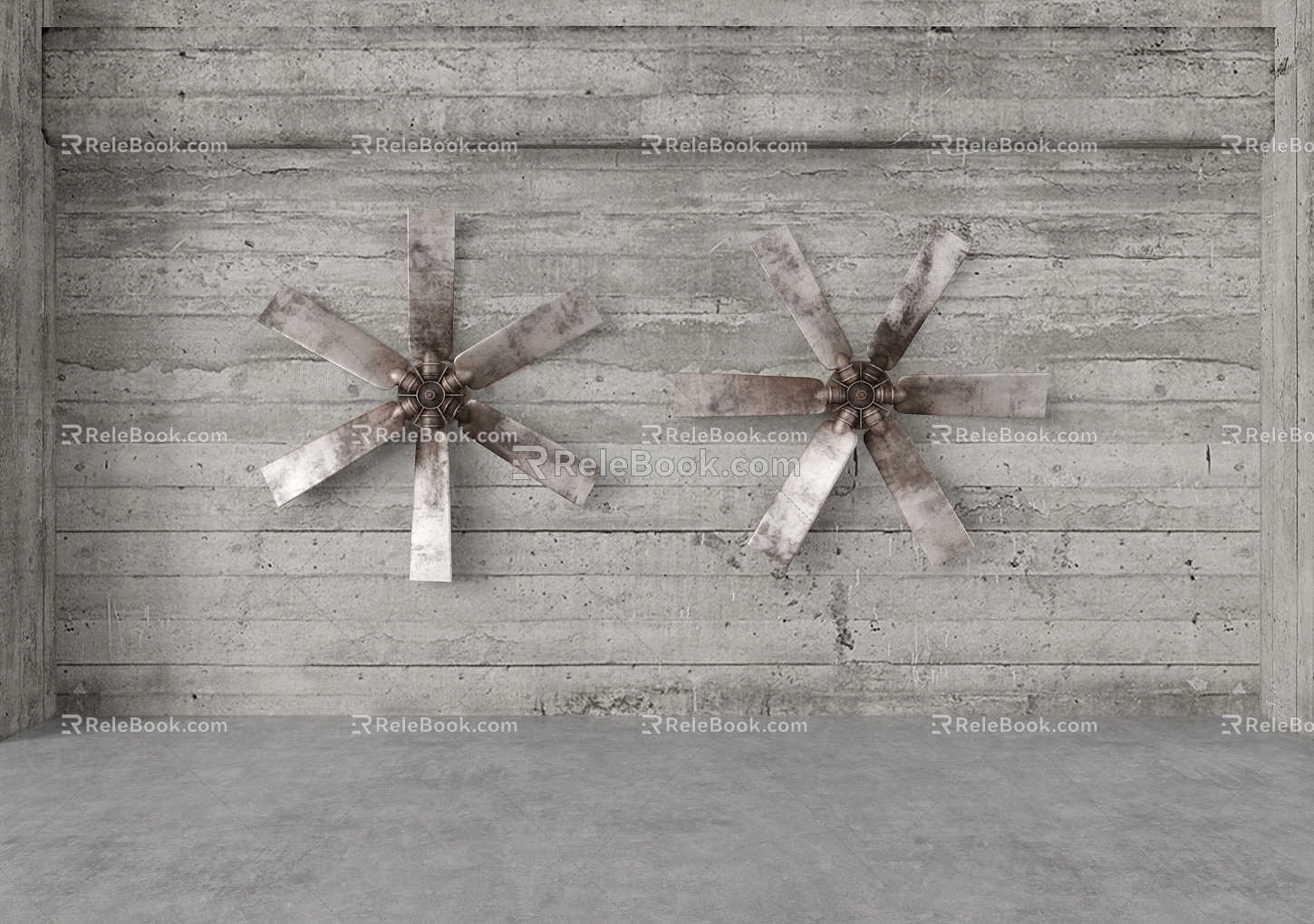 Industrial LOFT Wall 3d model