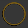Shiny Gold Ring With Smooth Polished Surface Classic Design Fashion Accessory