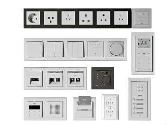 Modern Switch Socket Access Control Card Inserter 3d model