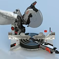 Industrial Miter Saw Featuring High Precision Cutting Adjustable Workbench And Safety Guard