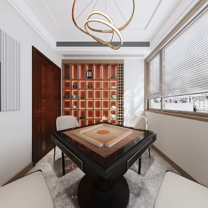 New Chinese Mahjong Room Mahjong Room 3d model