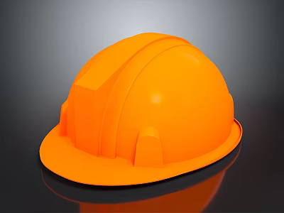 Orange Weapon Design With Safety Features And Modern Ergonomic Style 3d model