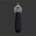 Silver Metal Revolver With Black Grip And Cylinder Close Up Design View