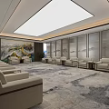 Modern Reception Room Reception Room 3d model