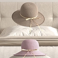 Women's Hat Straw Hat 3d model