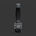 Modern Weapon Design With Silver Metal Components Black Grip And Long Rod Structure