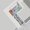 Courtyard Garden Landscape Design With Stone Pathway Pond Greenery And Red Leaves