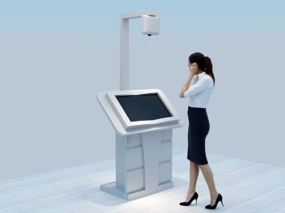 Touch screen 3d model