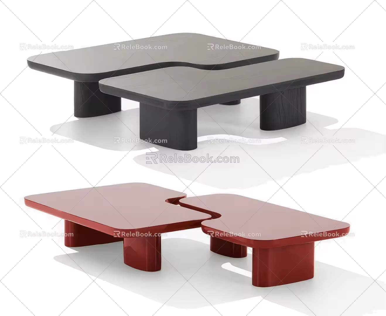 Poliform ERNEST Coffee Table Corner Table Coffee Table Side Table Baolifeng Coffee Table 3d model