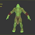 Muscular Mythical Creature Character With Bare Torso Black Wristbands And Loincloth