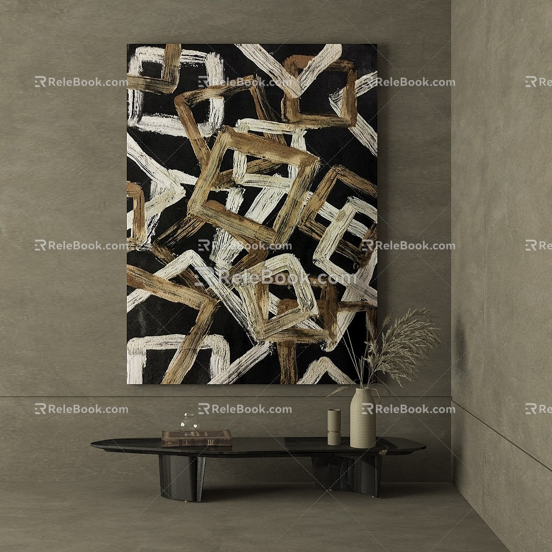 Quiet Wind Decorative Painting 3d model