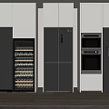Modern refrigerator 3d model