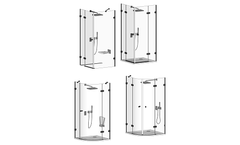 Modern Shower Room Glass Shower Room Shower Combination 3d model