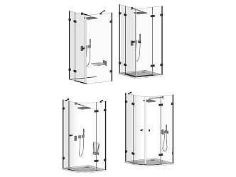 Modern Shower Room Glass Shower Room Shower Combination 3d model