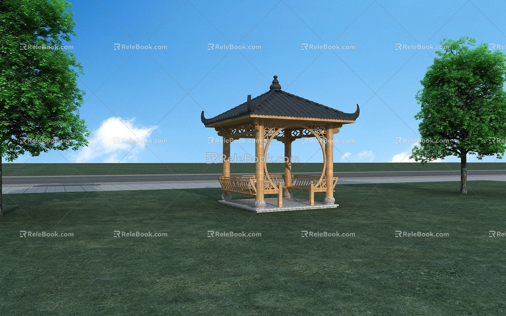 Chinese Style Landscape Pavilion Chinese Style Pavilion Chinese Style Pavilion Ancient Pavilion Antique Pavilion 3d model