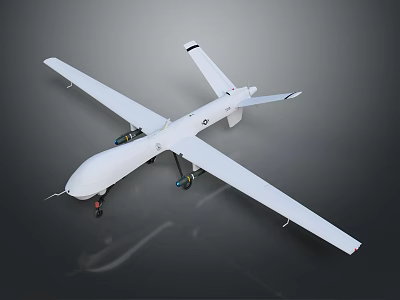 Intelligent Machine Unmanned Aerial Vehicle With Long Wings And Advanced Mission Technology 3d model